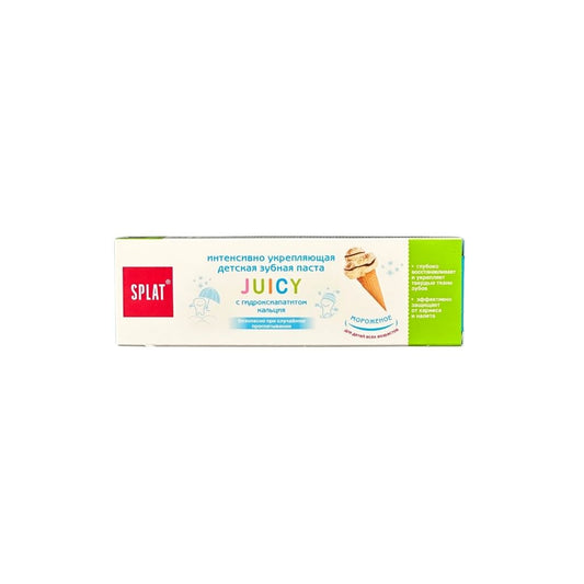 Splat Детская зубная паста с гидроксиапатитом 35мл мороженое