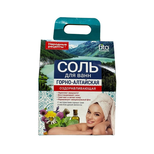 Фито косметик Соль для ванн Горная-алтайская Оздоравливающая 500гр