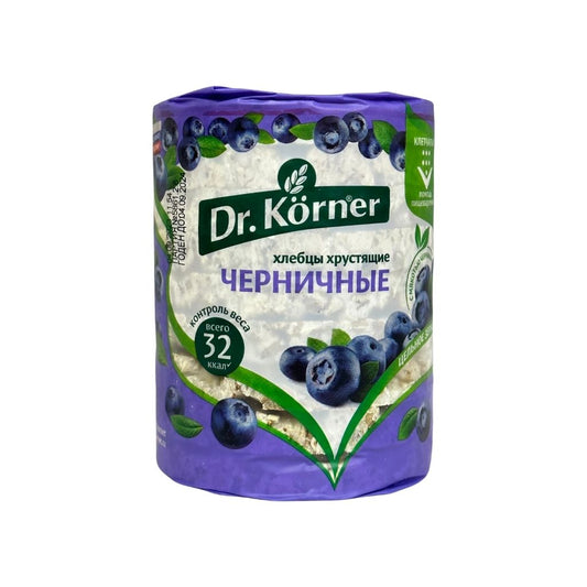 Dr Korner Хлебцы хрустящие злаковый коктейль Черничный 100гр