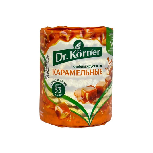 Dr Korner Хлебцы хрустящие кукурузно-рисовые Карамельные 100гр