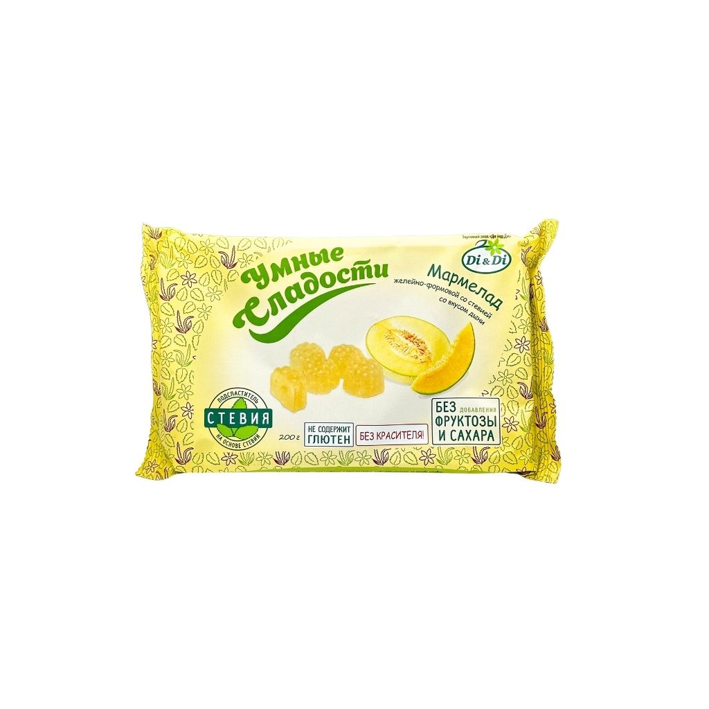 Ди Ди Мармелад Умные сладости желейно-формовой со вкусом дыни 200гр