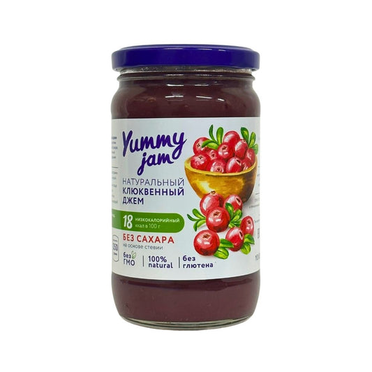 Ямми Джем низкокалоринный натуральный Клюква 350мл
