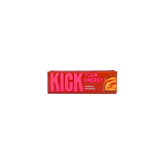 Kick Батончик без сахара с соленой карамелью в карамельном шоколаде 45гр