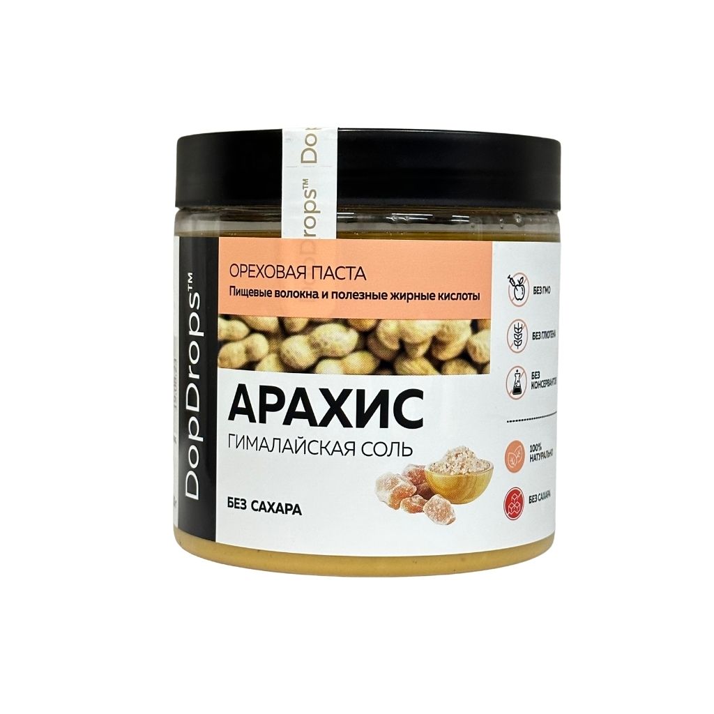 DopDrops паста Арахисовая с Гималайской Солью 500 г