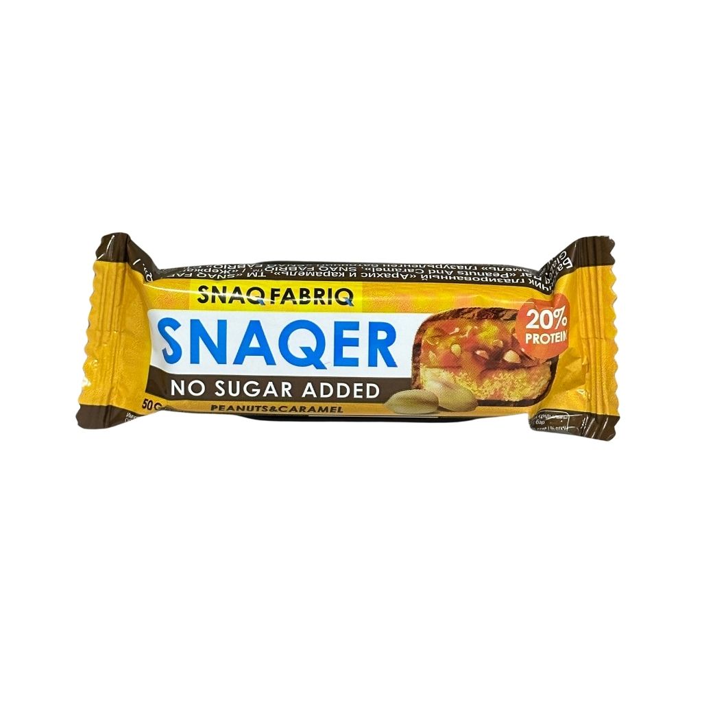 SNAQ FABRIQ Батончик глазированный Арахис и карамель 50гр