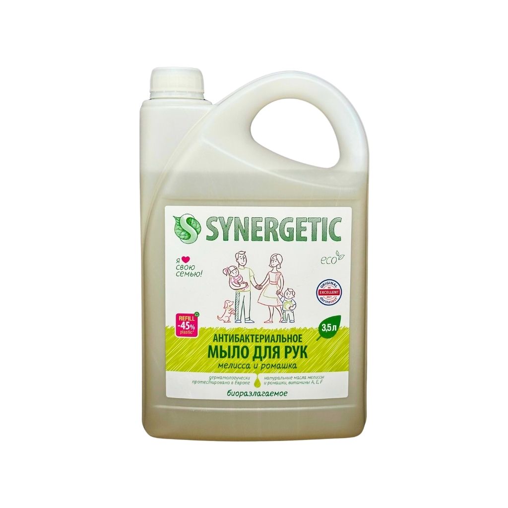 Синергетик Мыло жидкое для рук и тела Мелисса и ромашка 3.5л