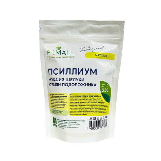 Fit Parad Мука из шелухи семян подорожника Псиллиум 250гр TM Fit Mall