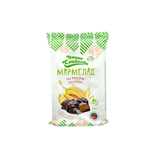 Ди Ди Мармелад Умные сладости желейно-формовой со стевией со вкусом дыни глазированный 220гр
