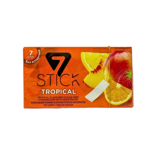 Жевательная резинка 7 STICK MIXED FRUIT TROPICAL 14.5гр