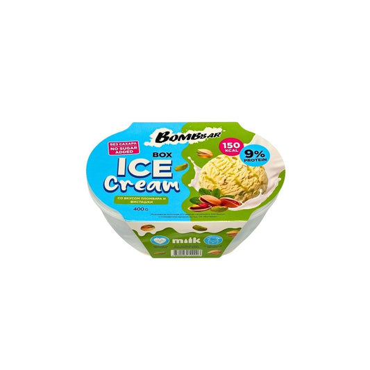 Bombbar Мороженое молочное со вкусом Пломбира и фисташки 400гр