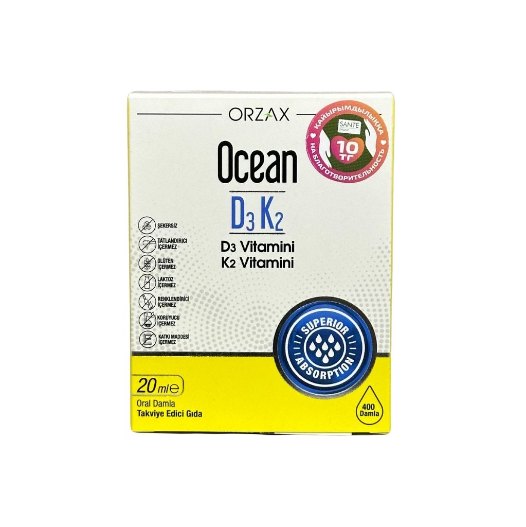 Orzax Ocean Витамин D3K2 drop 20ml