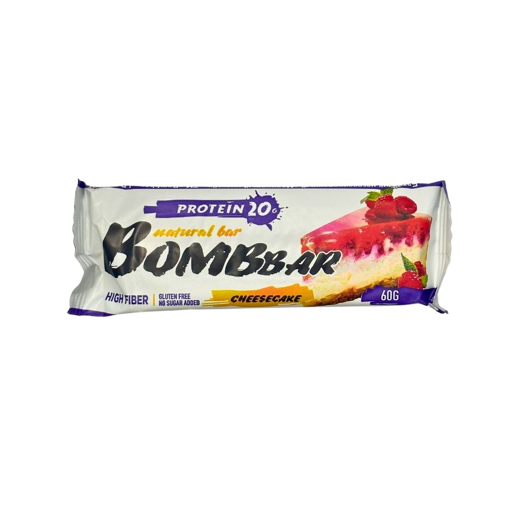 Bombbar батончик Малиновый чизкейк 60гр
