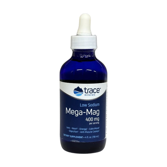 Trace minerals Mega-Mag с низким содержанием натрия, 400мг, 118мл \ Mega-Mag 400mg 118ml