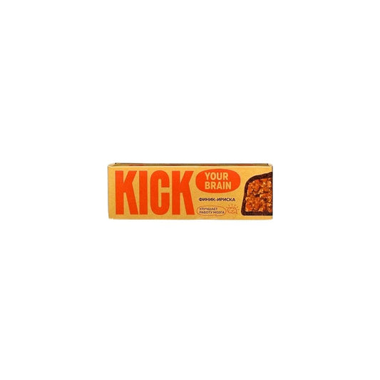 Kick Батончик без сахара финиковый со вкусом карамели в шоколаде 45гр
