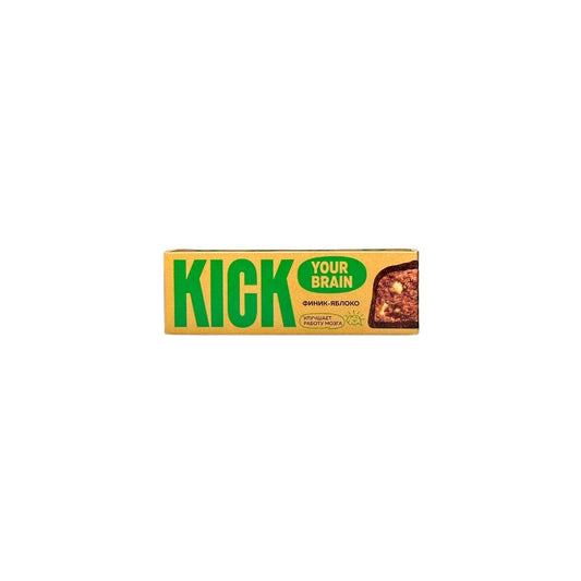 Kick Батончик без сахара финиковый с яблоком и корицей в шоколаде 45гр