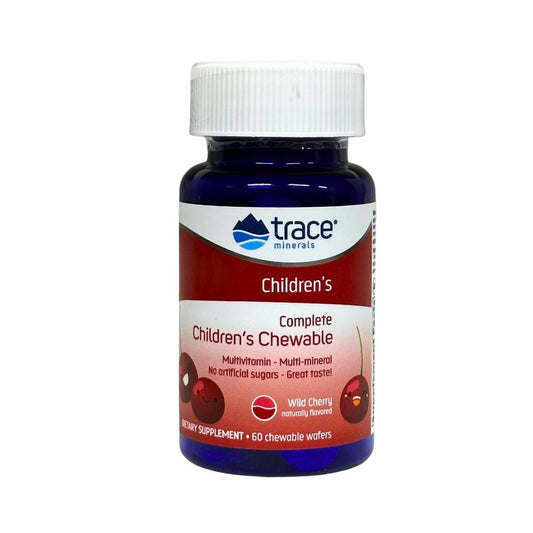 Trace minerals Комплексные детские жевательные таблетки, дикая вишня \ Complete Childrens Chewable (Wild Cherry) 60 chewable wafers