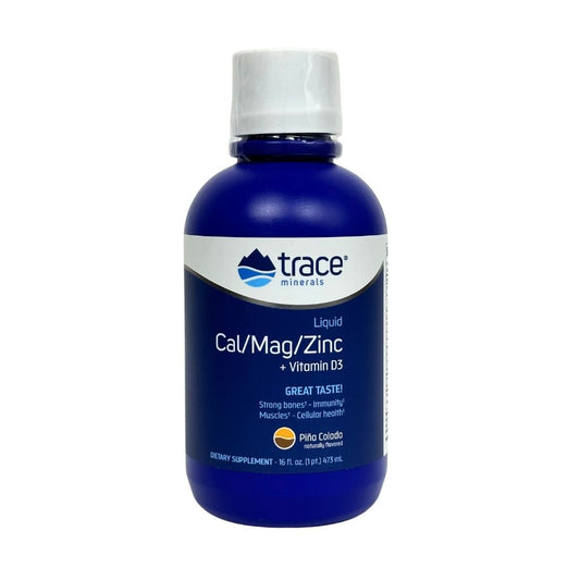 Trace minerals Жидкие кальций, магний, цинк и витамин D3, пина колада \ 
Liquid Cal/Mag/Zinc 473ml