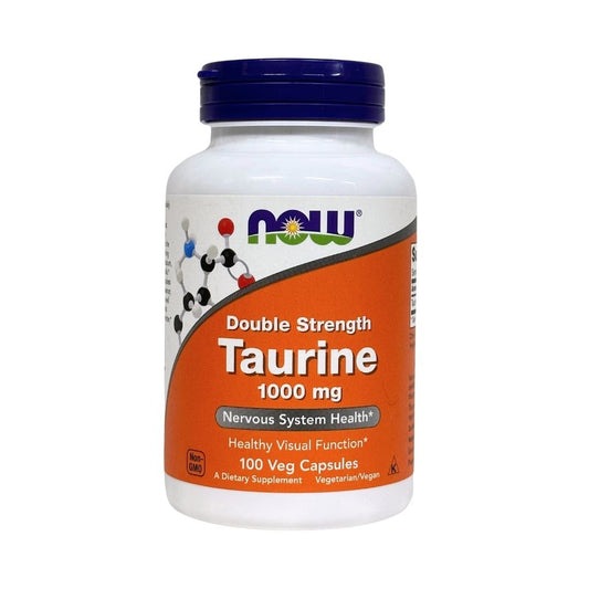 Now Таурин, двойной концентрации, 1000мг, 100раст кап \ Taurine 1000mg. 100veg.caps