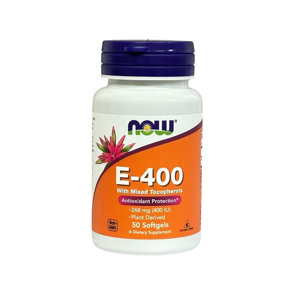 Витамин E Now E-400 with Mixed Tocopherols 50softgels