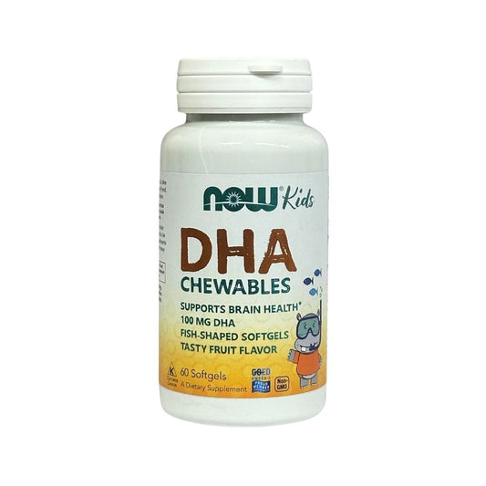 Now Омега-3 для детей Kids DHA Chewable 100mg 60softgels