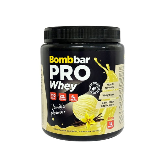 Bombbar Концентрат сухой Коктейль со вкусом Ванильно-сливочный пломбир 450г