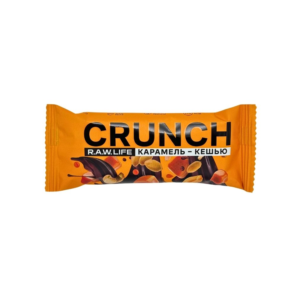 Рау лайф Ореховый батончик CRUNCH Choco Карамель-кешью