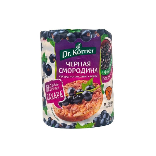 Dr Korner Хлебцы хрустящие Кукурузно-рисовые с черной смородиной 90гр