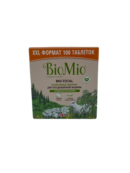 Био Мио Таблетки для посудомоечной машины с эфирн.маслом Эвкалипта 100таб