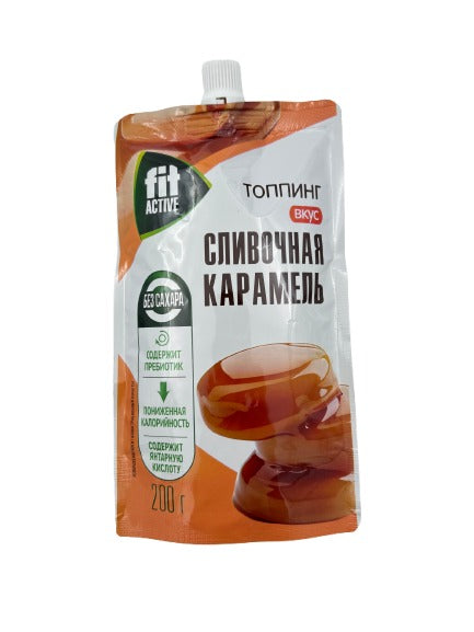 Фит Топпинг Сливочная Карамель дой-пак 200гр