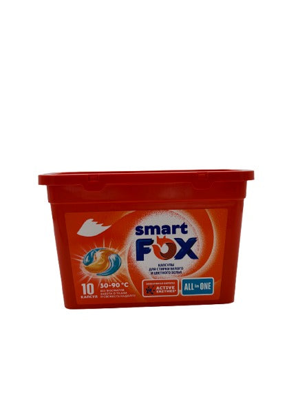 Синергетик Капсулы для стирки Smart Fox All In One 10шт
