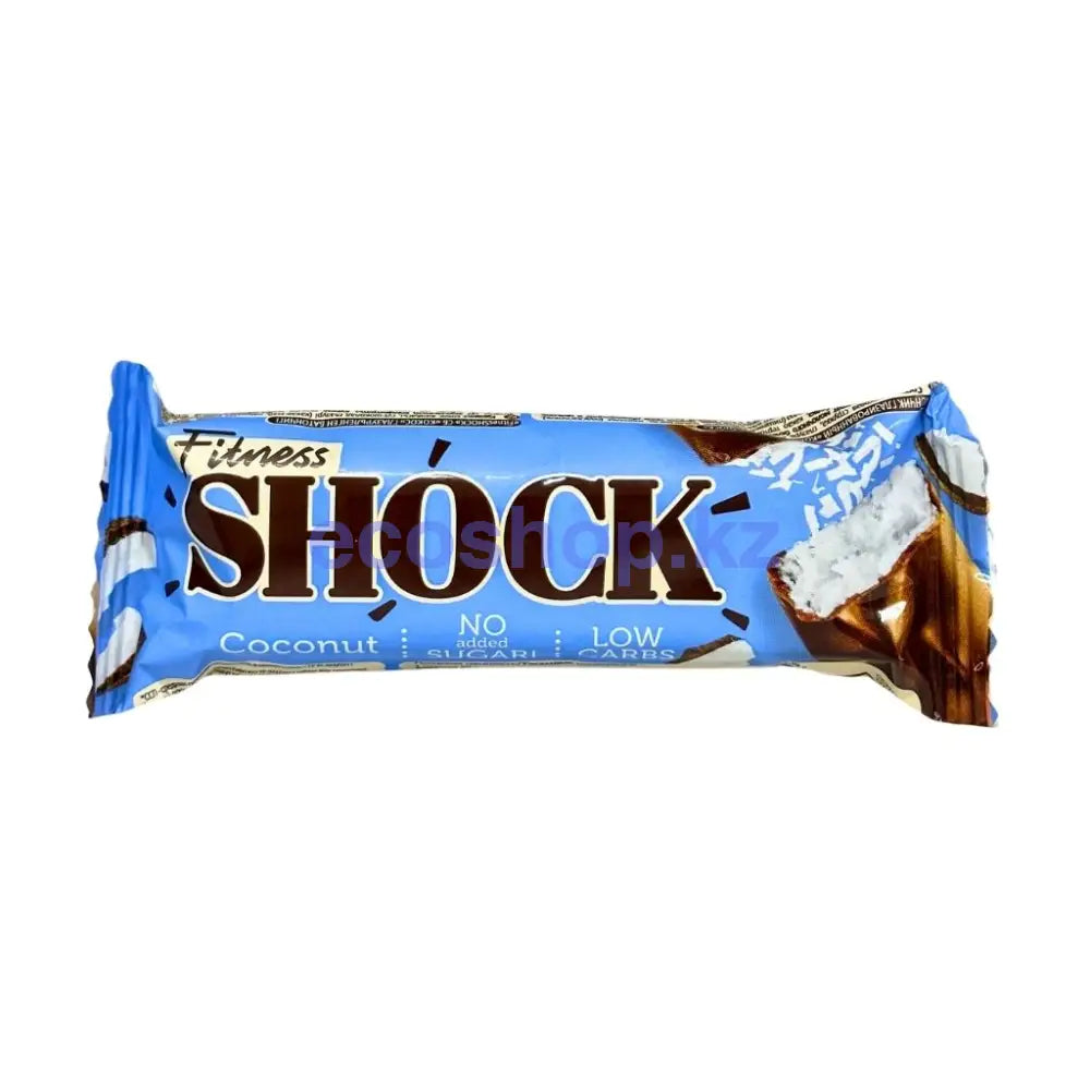 Батончик глазированный FitnesShock Кокос 50гр Батончик