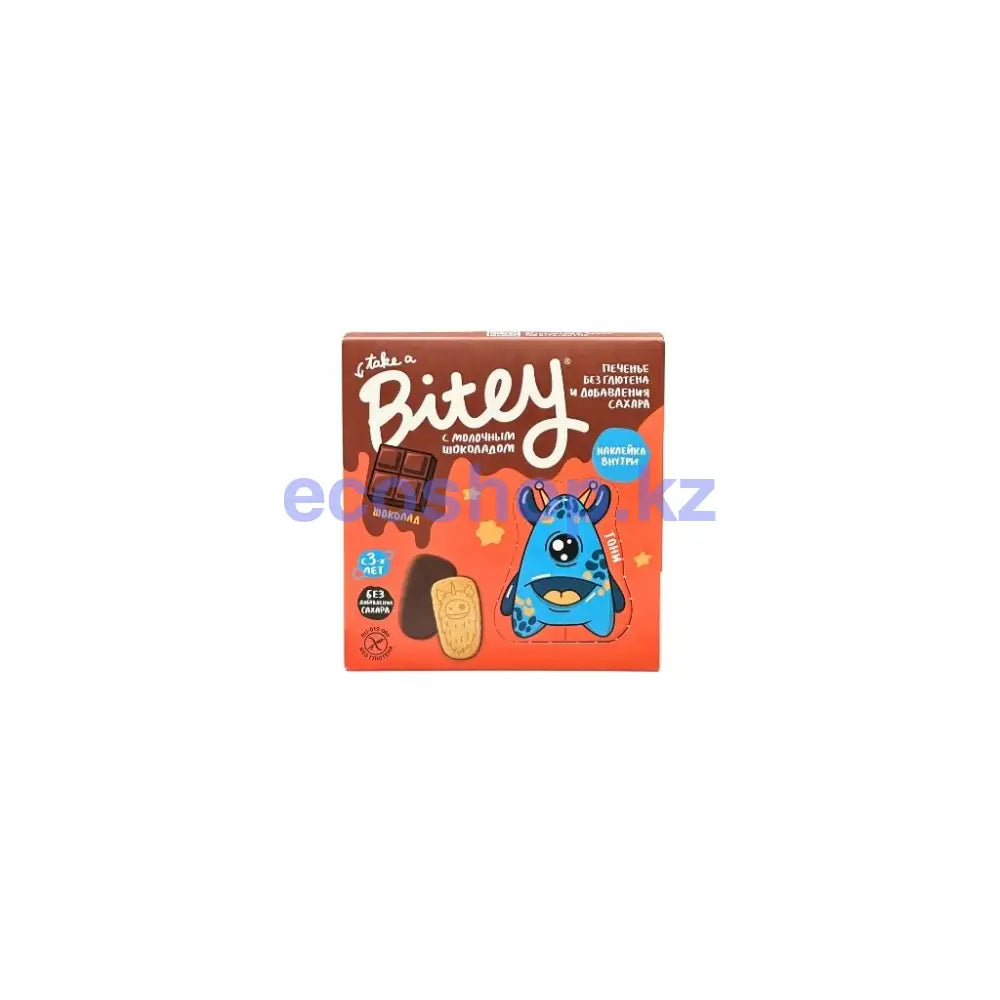 Bitey Печенье с шоколадом со вкусом Шоколад 125гр Печенье