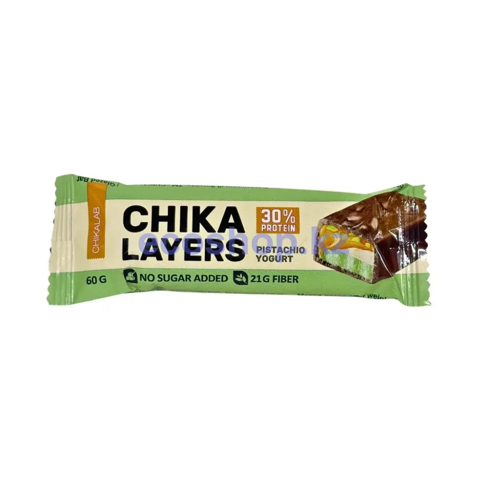 Chikalab Layers Батончик глазированный Фисташковый йогурт 60гр Батончик