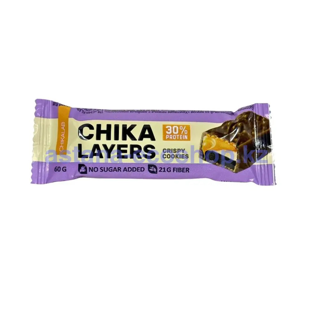 Chikalab Layers Батончик Глазированный Хрустящее Печенье Двойным Шоколадом 60Гр