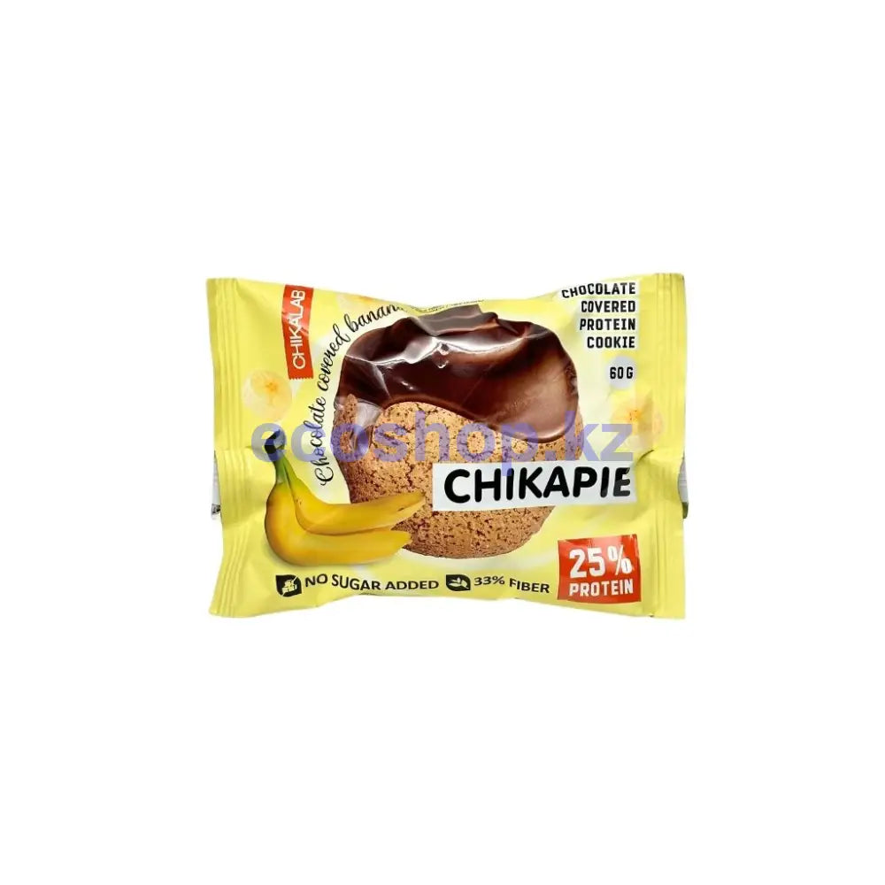 Chikalab Печенье глазированное с начинкой Банан в шоколаде 60гр Печенье