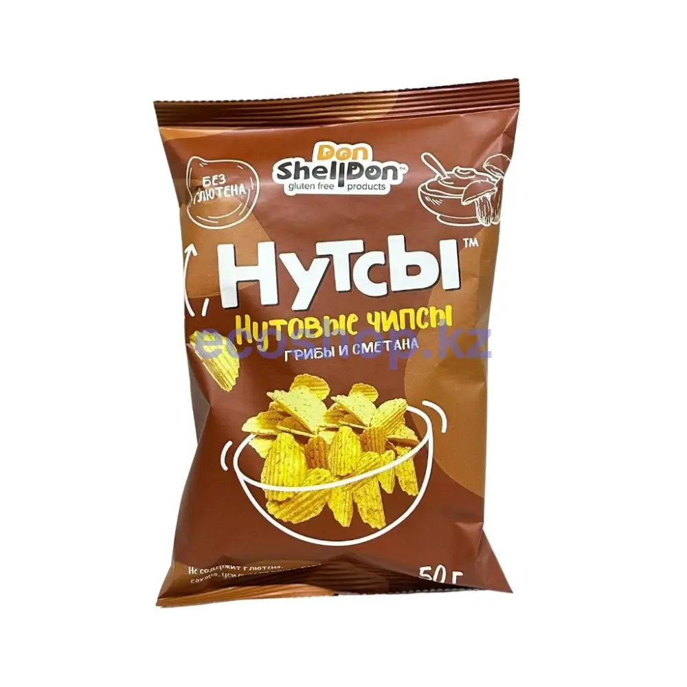 Чипсы нутовые НУТСЫ (Грибы и сметана) 50г Чипсы