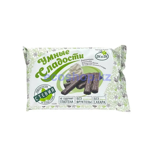 Ди Ди Батончики безглютеновые Умные сладости со сливочной начинкой в глазури 110гр Батончик