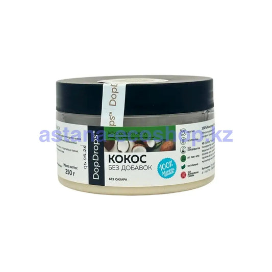 DopDrops паста Кокосовая без добавок 250гр Паста