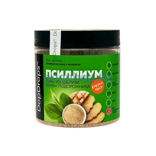 DopDrops Псиллиум мука грубого помола 200гр Мука