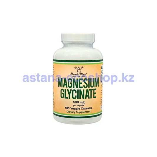 Double Wood Magnesium Glycinate 400Mg 180Cap / Цират Магния 400Мг В Одной Капсуле 180Кап Бад