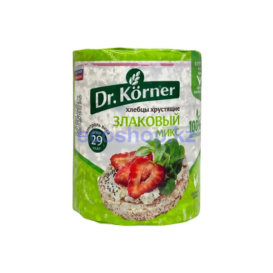 Dr Korner Хлебцы хрустящие злаковый микс без соли 100гр Хлебцы