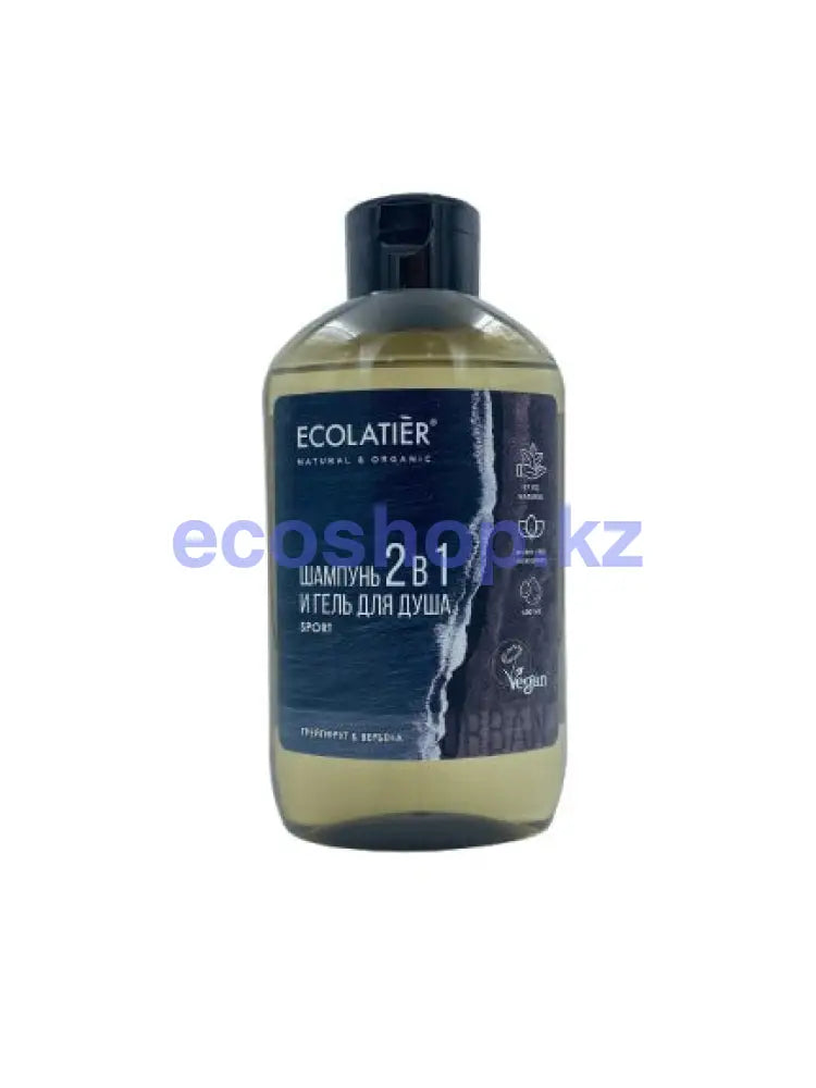 ECOLATIER URBAN Мужской гель для душа и шампунь 2в1 грейпфрут и вербена 600мл Гель