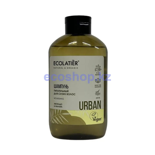 ECOLATIER URBAN Шампунь Питательный для сухих волос Авокадо и мальва 600мл Шампунь