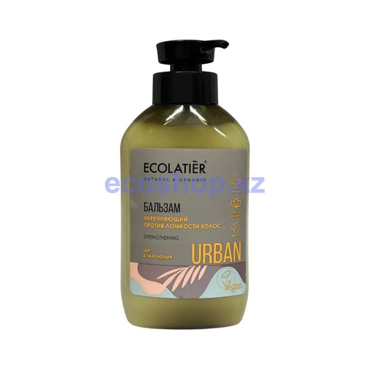 ECOLATIER URBAN Шампунь Укрепляющий против ломкости волос Ши и магнолия 600мл Шампунь