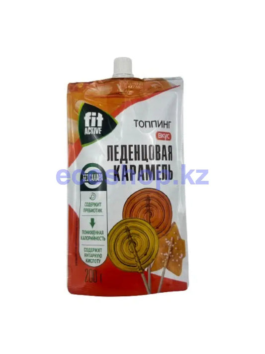 Фит Топпинг Леденцовая Карамель дой-пак 200гр Топпинг