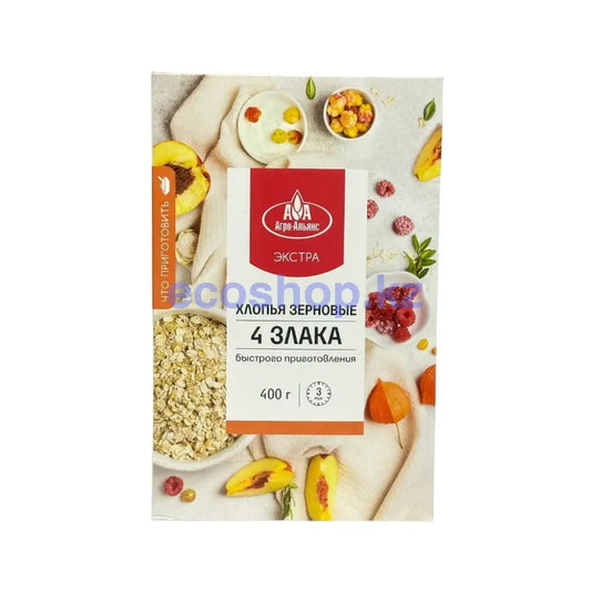 Хлопья 4 злака Агро-Альянс 12*0,4 кг Еда быстрого приготовления