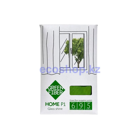 Home P1 Файбер для мытья стекла зеленый Салфетка для уборки