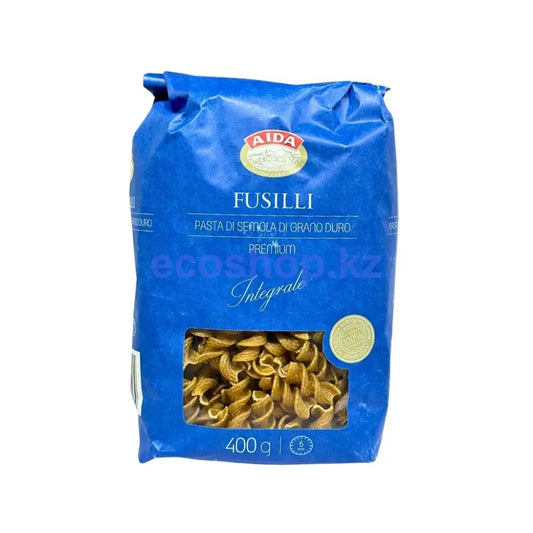 Макаронные изделия цельнозерновые AIDA Fusilli Спираль 400гр Макароны