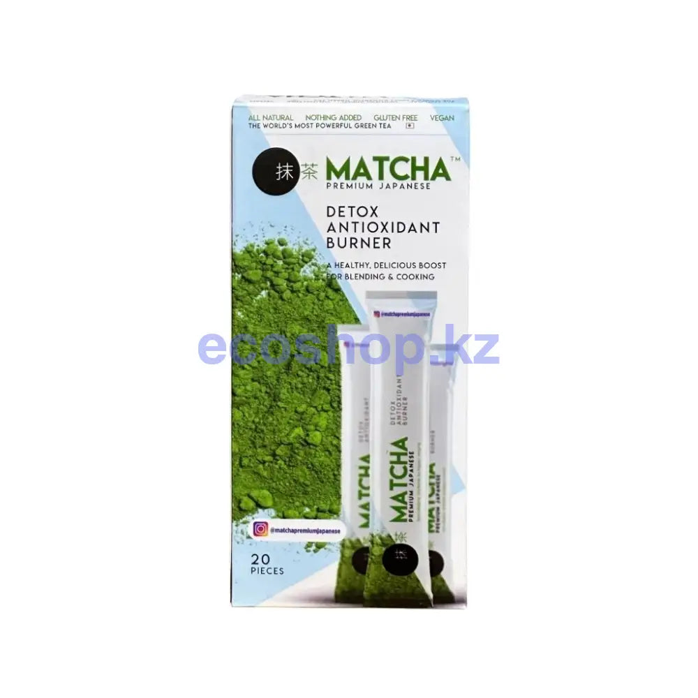 Матча чай 20шт Matcha Detox антиоксидант для похудения матча зеленый Чайный напиток
