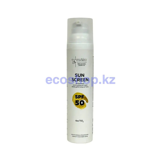 Mi&Ko Бережный солнцезащитный крем для лица и тела Sun Screen SPF50 100мл Солнцезащитный крем